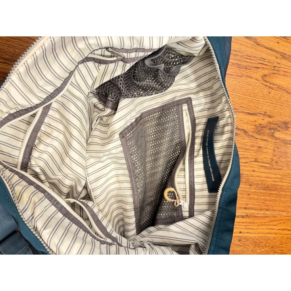 Lululemon Resolution Hobo Bag Alberta Lake Blue Teal Yoga Mat Carrier Crossbody